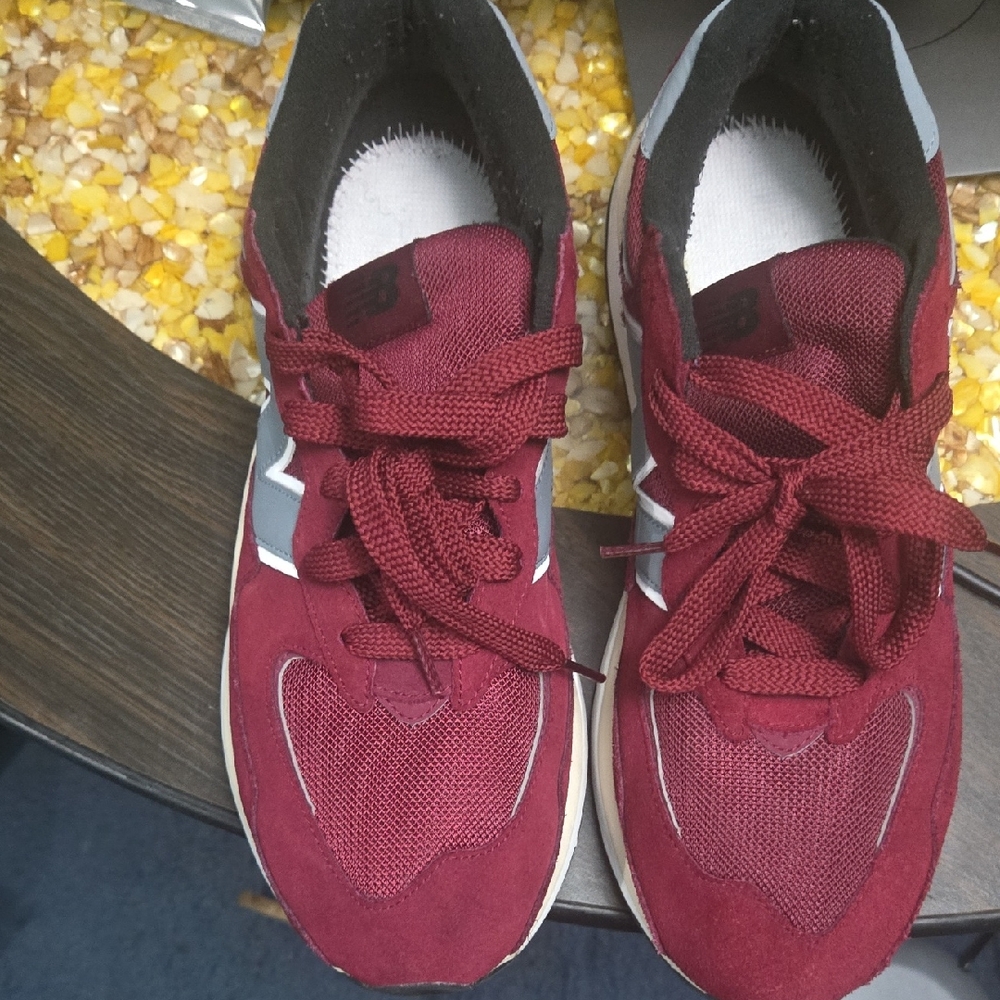 New Balance Burgundy and Gray Sneakers
